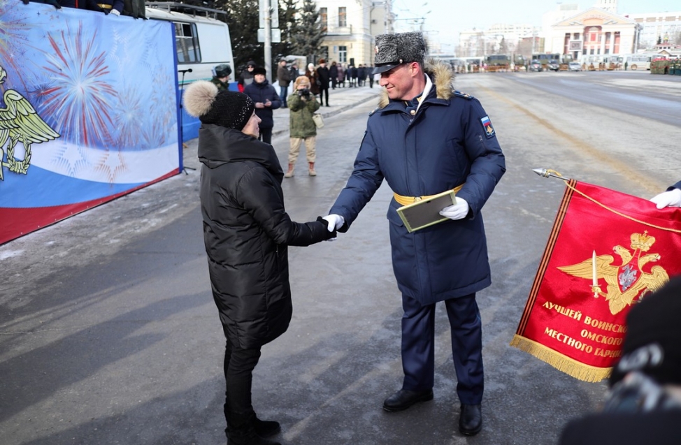 Ходят строем: африканские и российские солдаты построились и спели в Омске