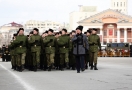 В Омске прошел парад в честь Дня защитника отечества