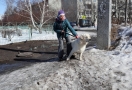 Омск поплыл: Левобережье затопило тающим снегом
