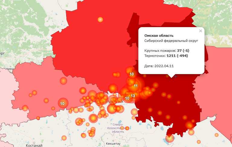 Карта термоточек мчс россии