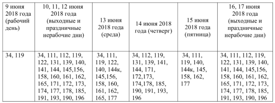 Расписание маршрутов омск