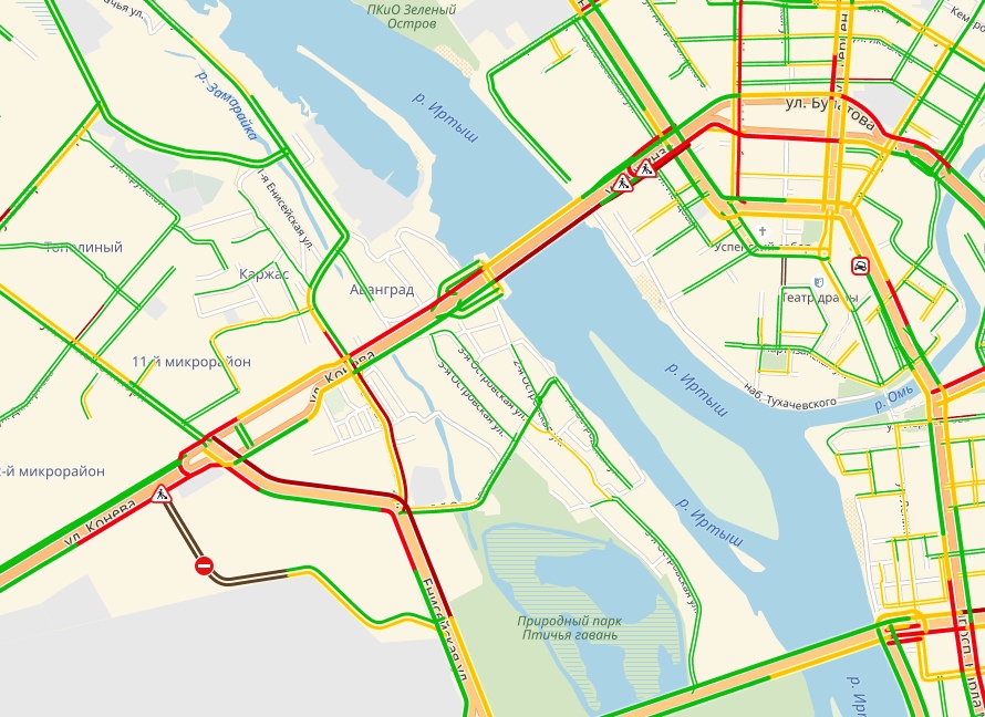 Схема проезда метромоста